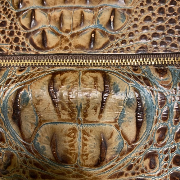 Brahmin Crocodile-Embossed Shoulder Bag - Picture 14 of 15